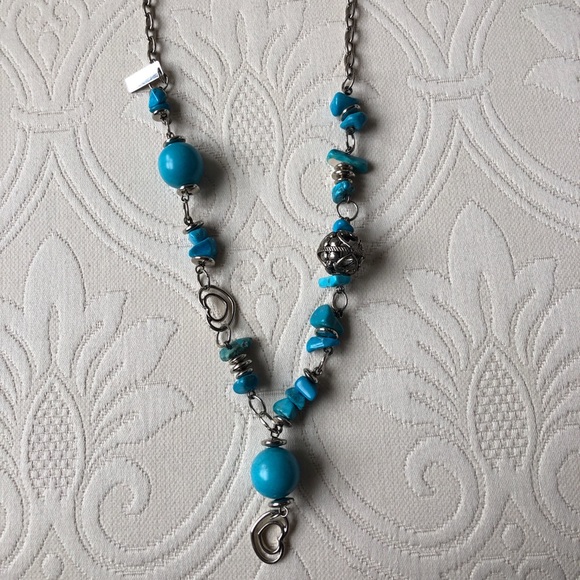 LIKE NEW Carolina Cruz statement turquoise necklac - Picture 6 of 9